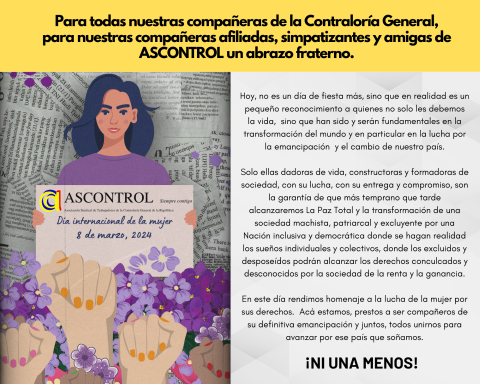 dia de la mujer mensaje ascontrol 2024
