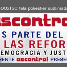 Cartel Ascontrol Si a las Reformas