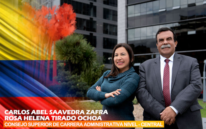 Carrera Administrativa Nivel Central Carlos Saavedra y Rosa Tirado