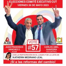 Cartel elecciones comité ejecutivo CUT